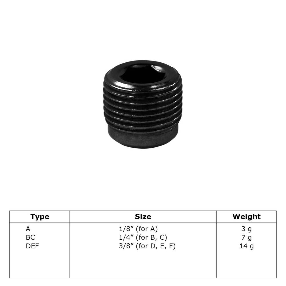 Buiskoppeling Stelschroef (zwart)-A / 21,3 mm